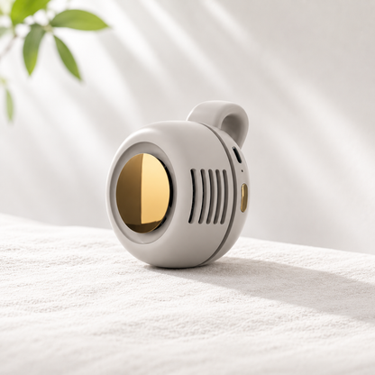 HydraAir™ ventilateur clip portable couleur gris – accessoire été canicule mains libres