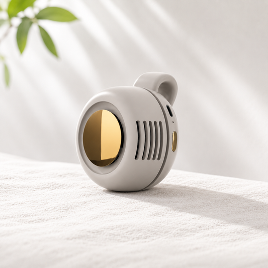 HydraAir™ ventilateur clip portable couleur gris – accessoire été canicule mains libres