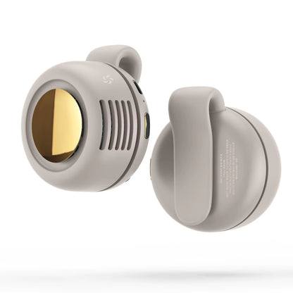 MF019 Mini Whirlwind Portable Snap on Charging Fan Waist Clip Mini Whirlwind Fan 3-Speed Handsfree Silent Strong Wind