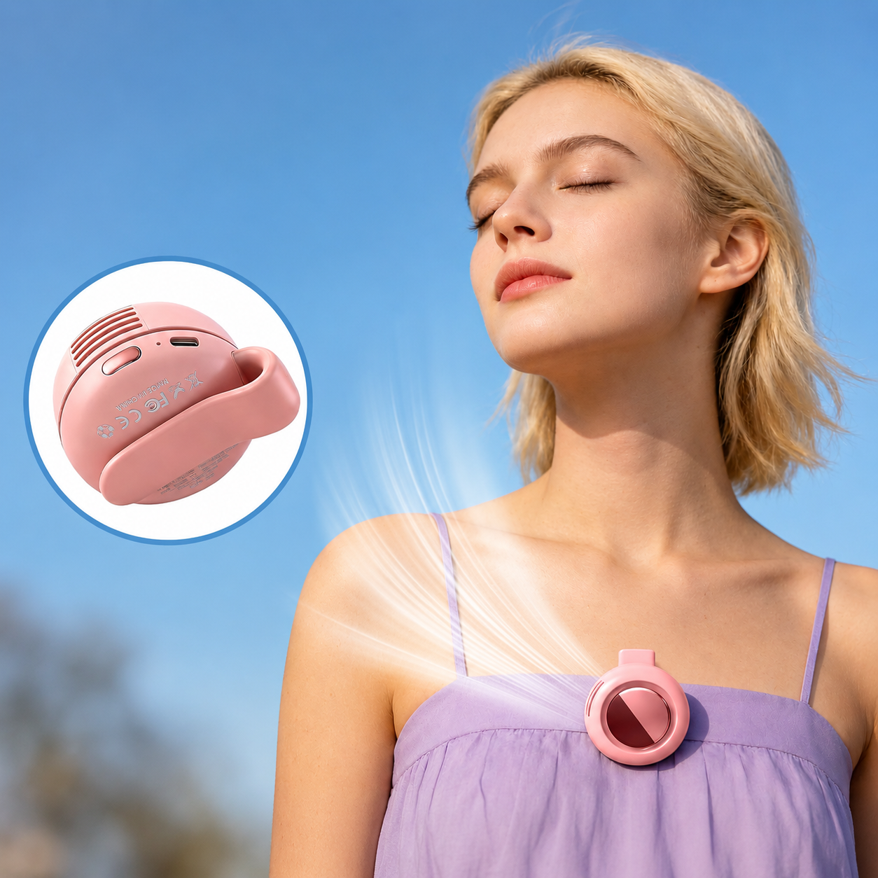 HydraAir™ | Ventilateur Clip Portable — Mains Libres